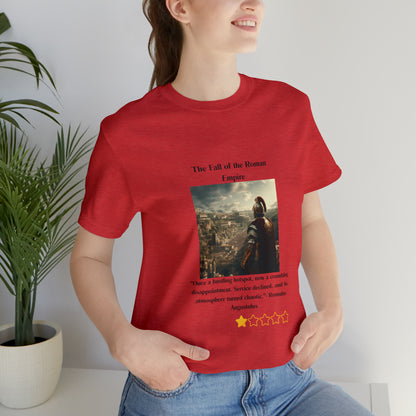 The Fall of Rome" Yelp Review tee,