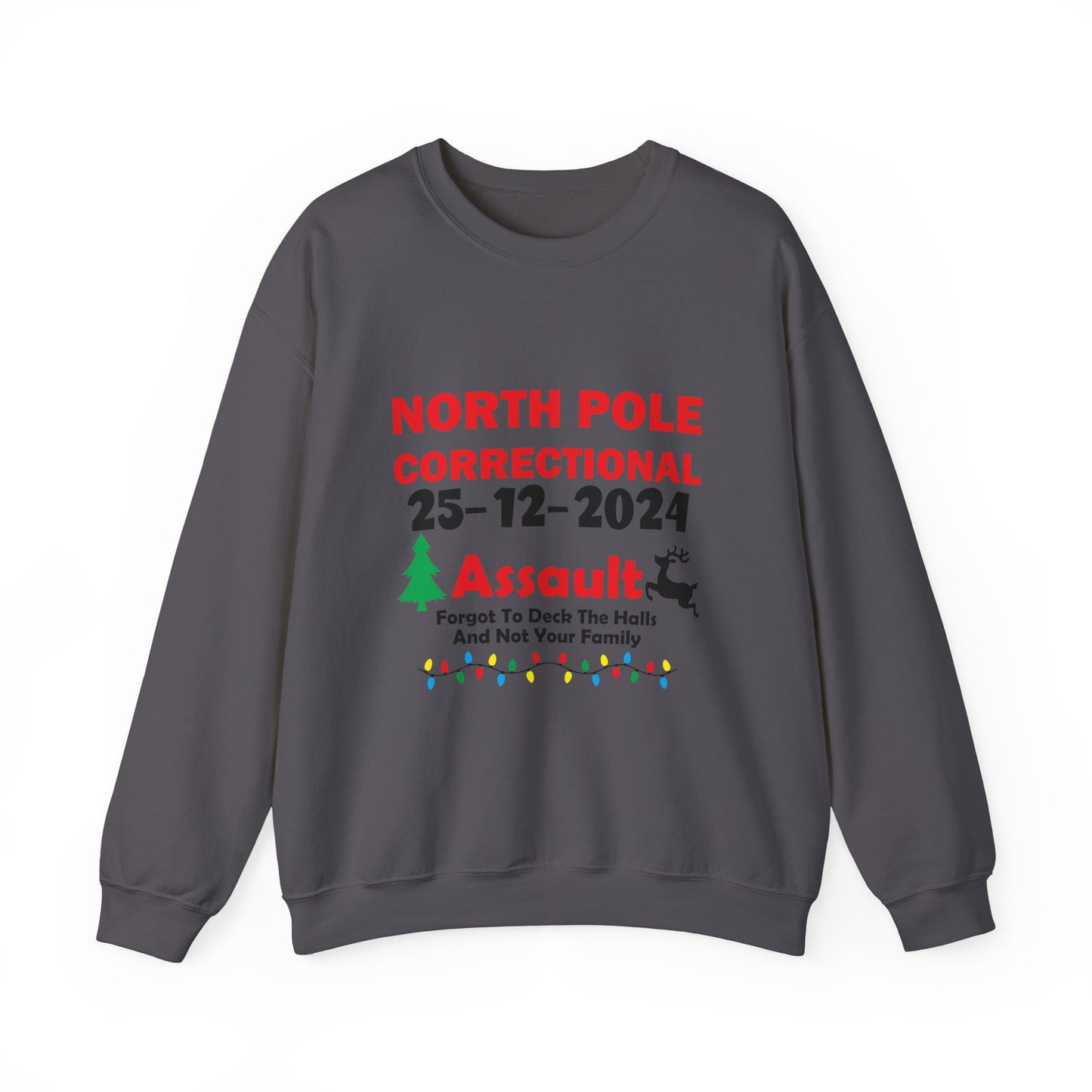 "North Pole Correctional Assault-Crewneck Sweatshirt