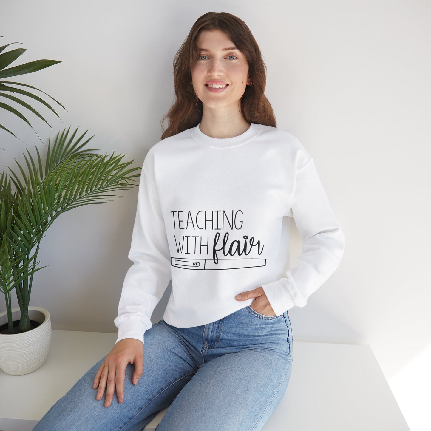 Teaching with Flair Unisex Heavy Blend™ Crewneck Sweatshirt