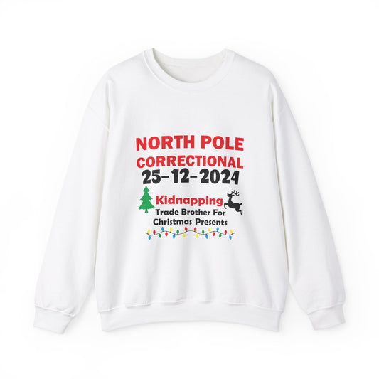 "North Pole Correctional"  Crewneck Sweatshirt