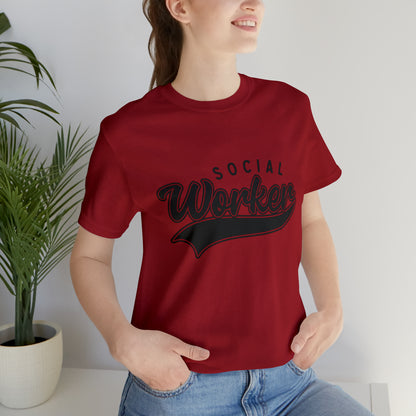 Social Worker School Swoosh  Tee