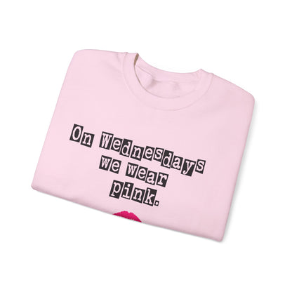 On Wednesdays We Wear Pink Unisex Heavy Blend™ Crewneck Sweatshirt