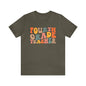 Colorful Groovy Retro "Fourth Grade Teacher  Tee