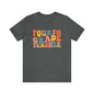 Colorful Groovy Retro "Fourth Grade Teacher  Tee