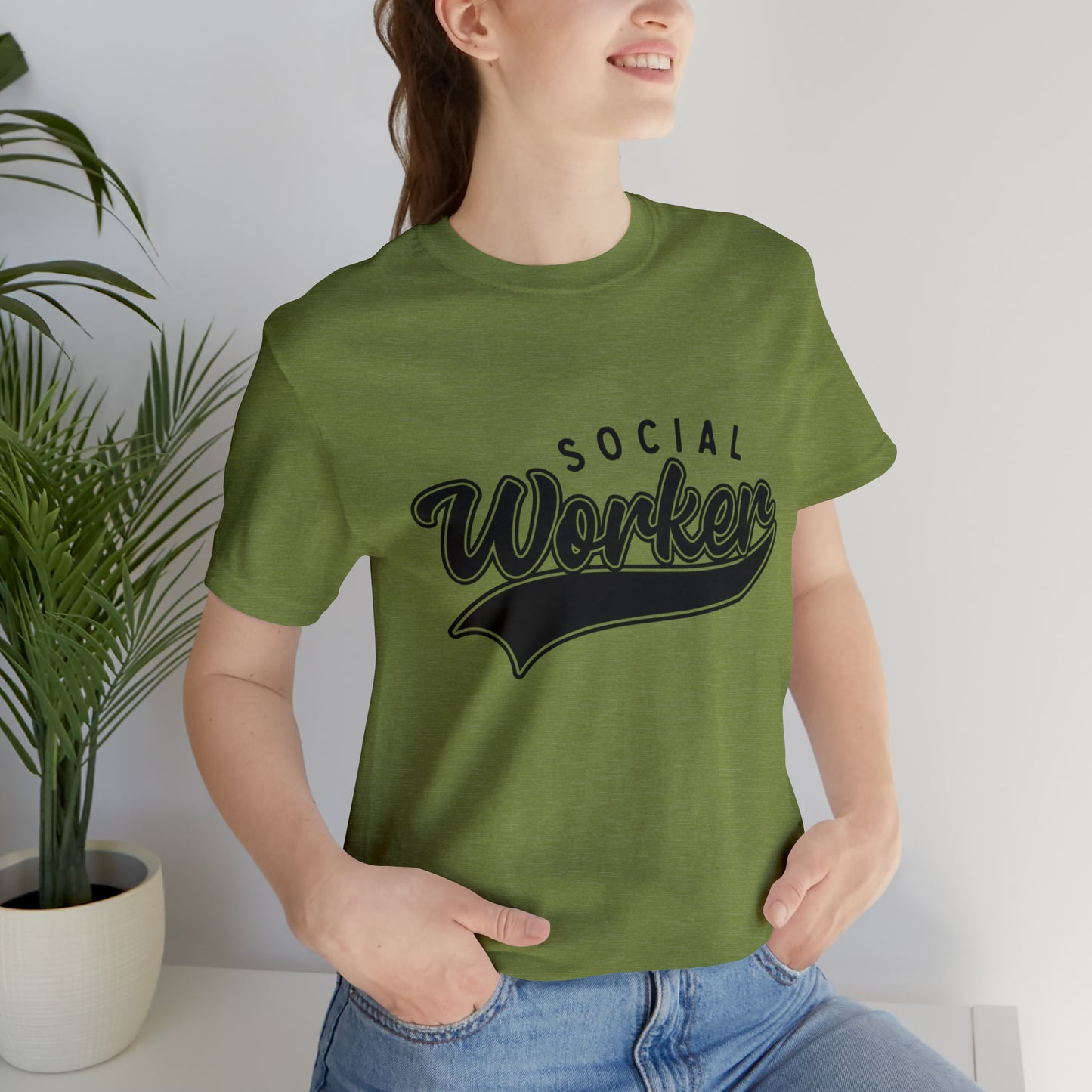 Social Worker School Swoosh  Tee