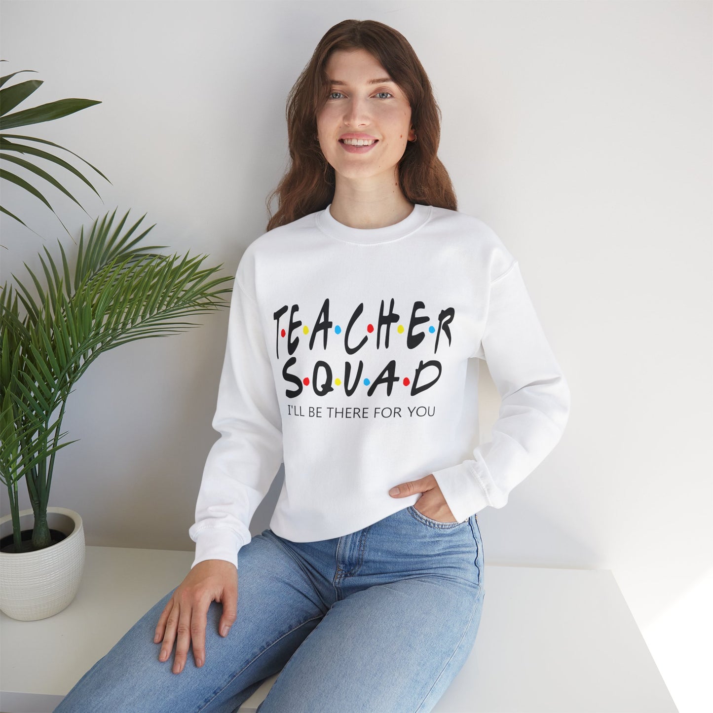 Teacher squad Unisex Heavy Blend™ Crewneck Sweatshirt