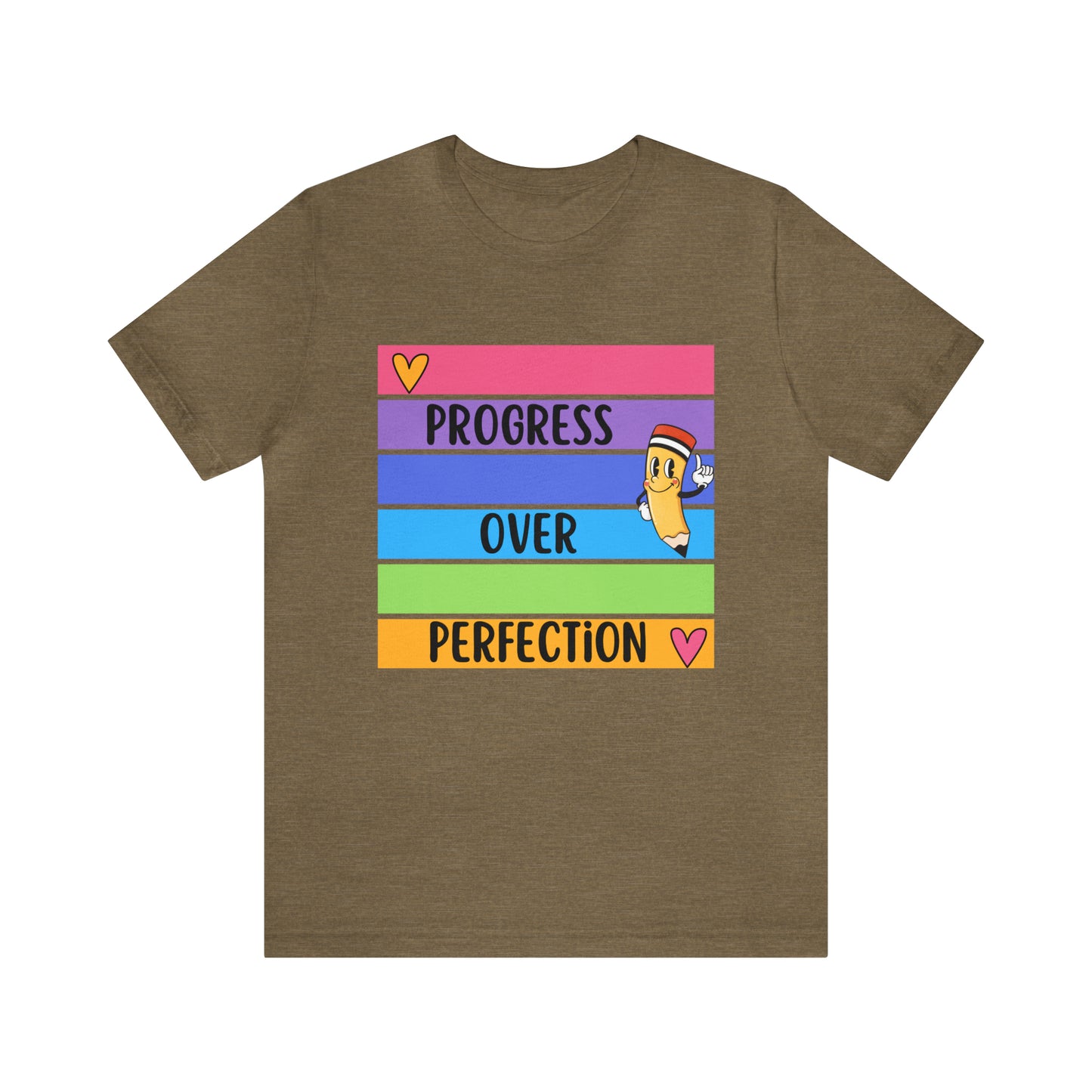 Progress over perfection unisex tee