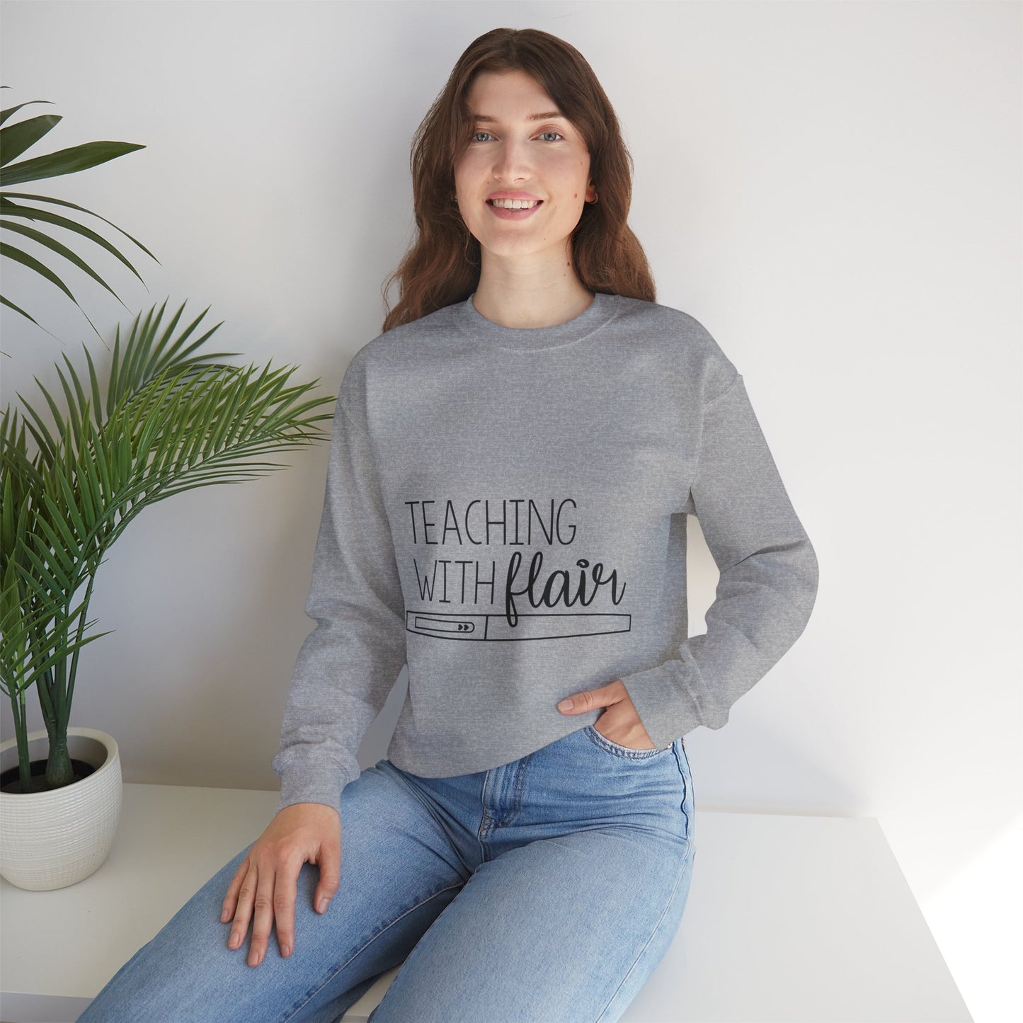 Teaching with Flair Unisex Heavy Blend™ Crewneck Sweatshirt