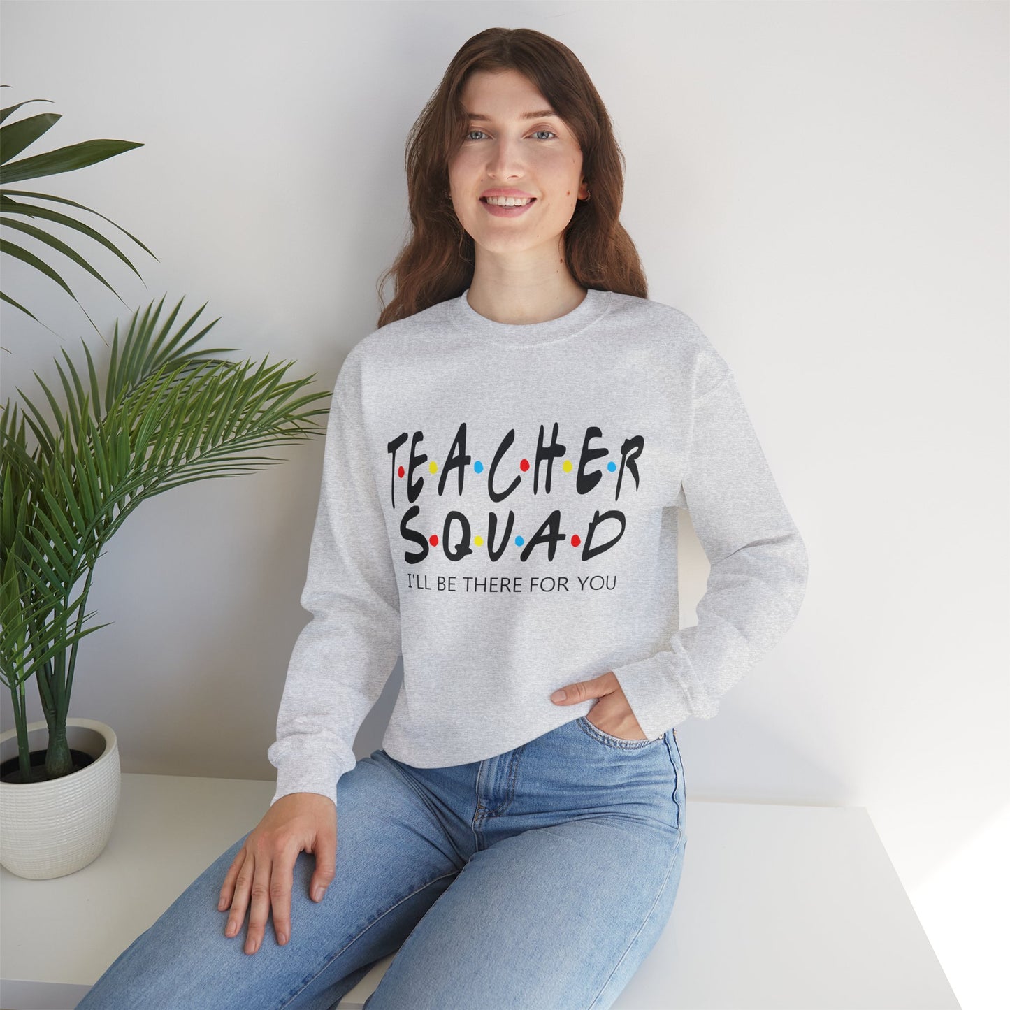 Teacher squad Unisex Heavy Blend™ Crewneck Sweatshirt