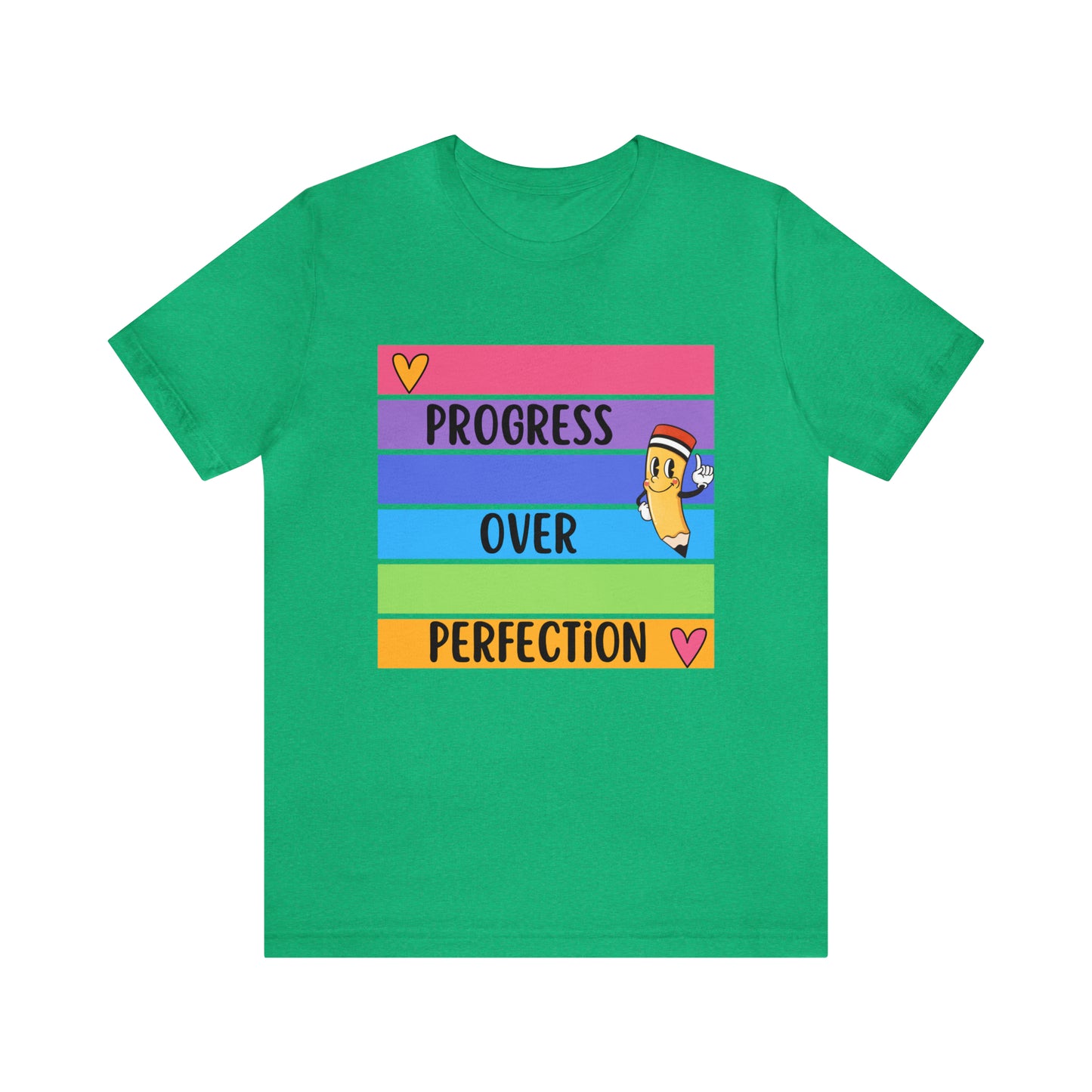 Progress over perfection unisex tee