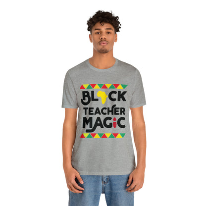 Black Teacher Magic with a small Africa tee