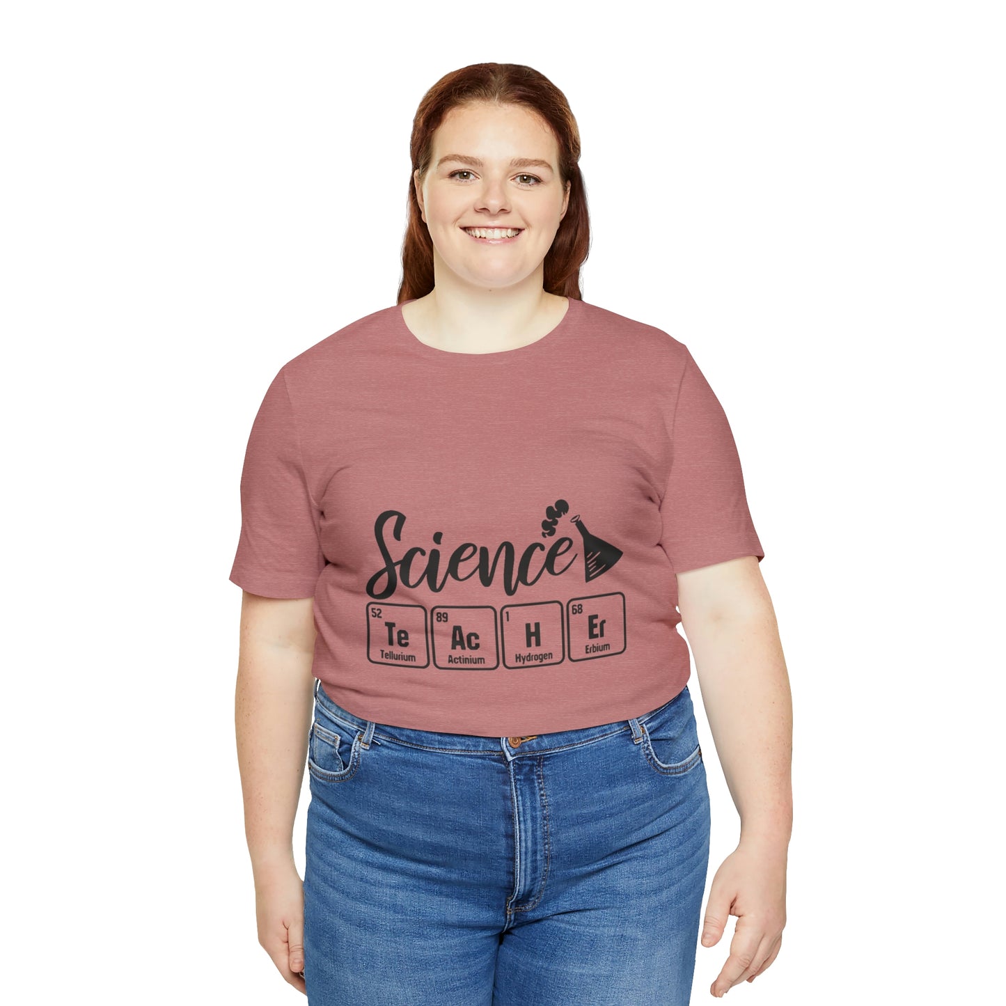 "Science Teacher" periodic table Unisex Jersey Short Sleeve Tee