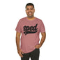 SPED Level School Swoosh Black Print Tee with Apple Logo