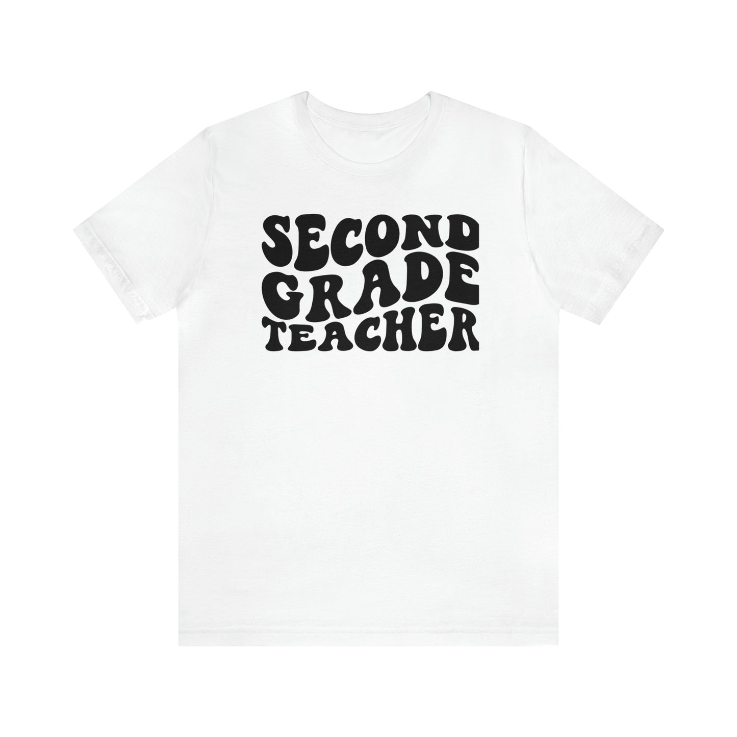 Black Groovy Retro Second Grade Teacher