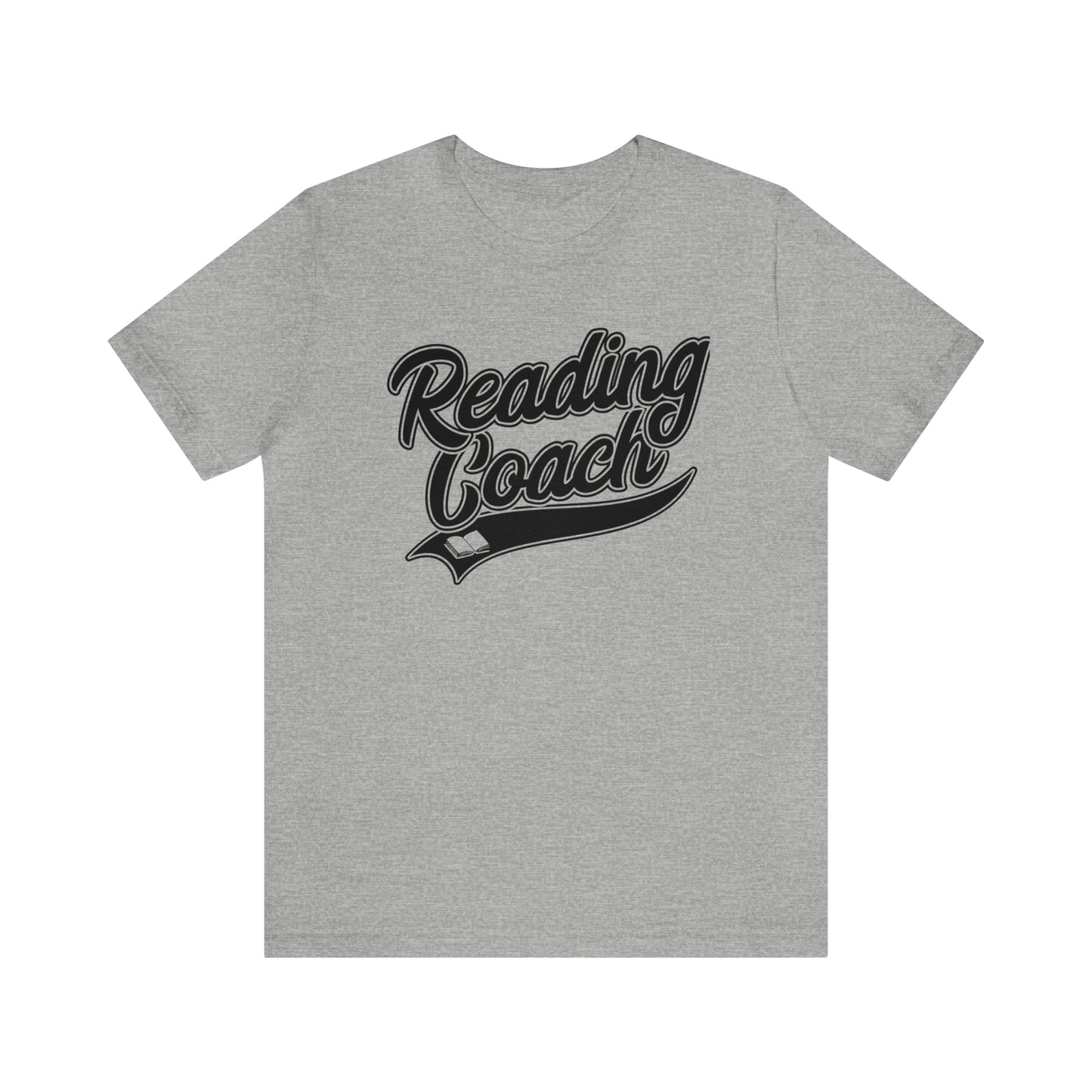 Reading Coach School Swoosh Black Print Tee with Apple Logo