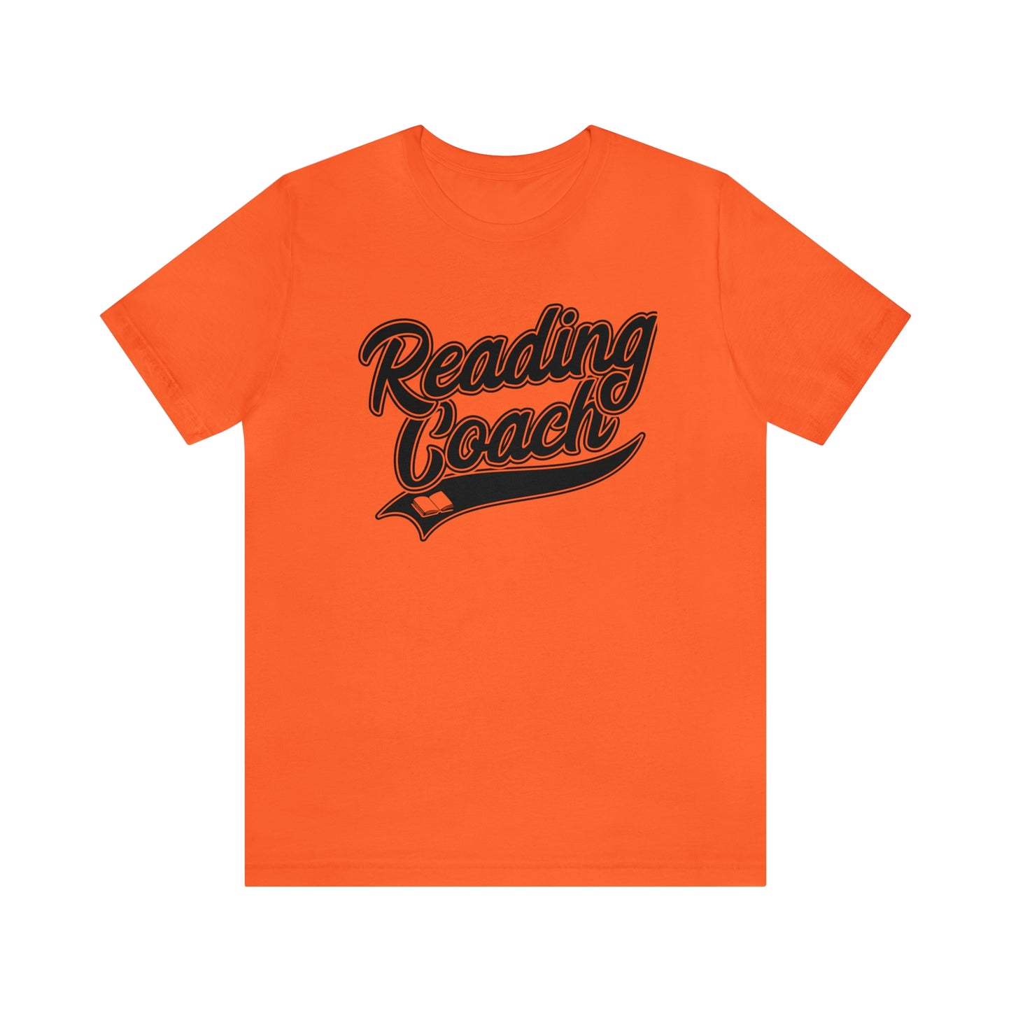 Reading Coach School Swoosh Black Print Tee with Apple Logo