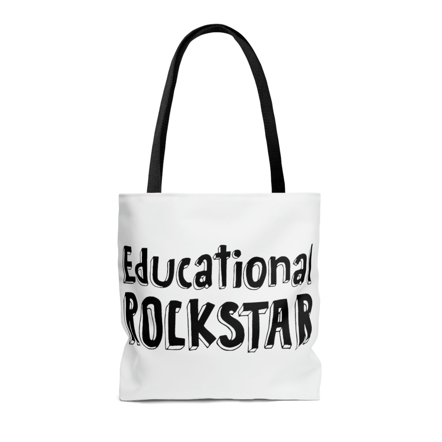 "I teach kids to read" & "Educational Rockstar" Tote Bag