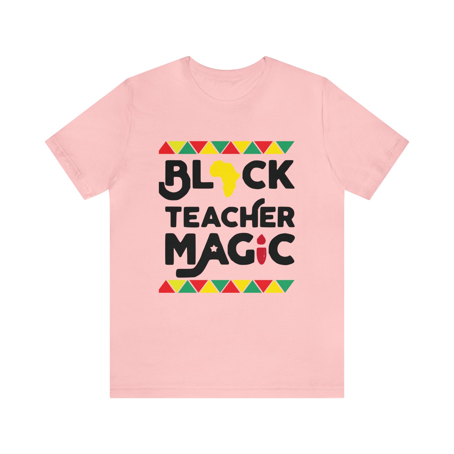 Black Teacher Magic with a small Africa tee