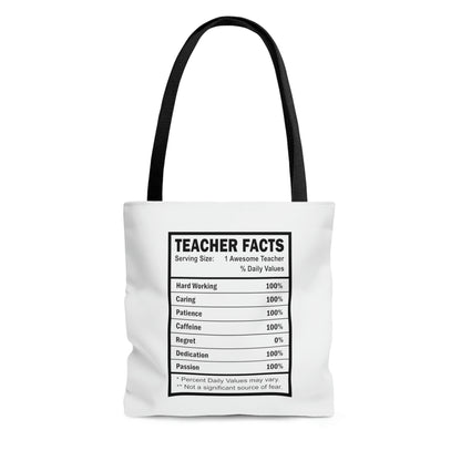 Teacher Facts Tote Bag