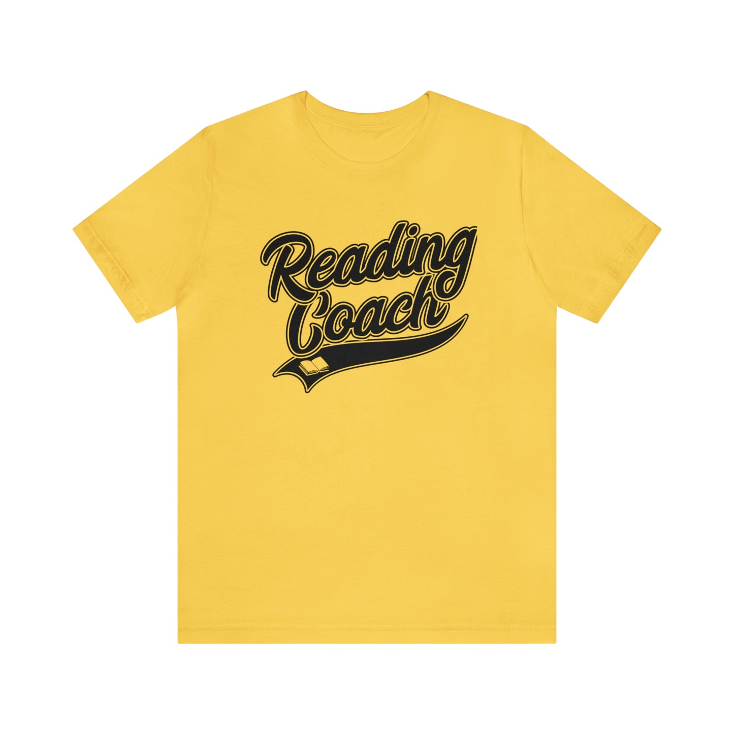 Reading Coach School Swoosh Black Print Tee with Apple Logo