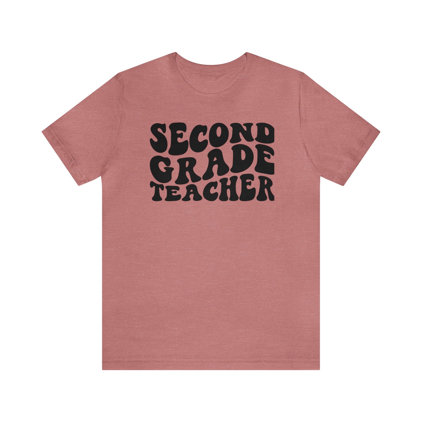 Black Groovy Retro Second Grade Teacher