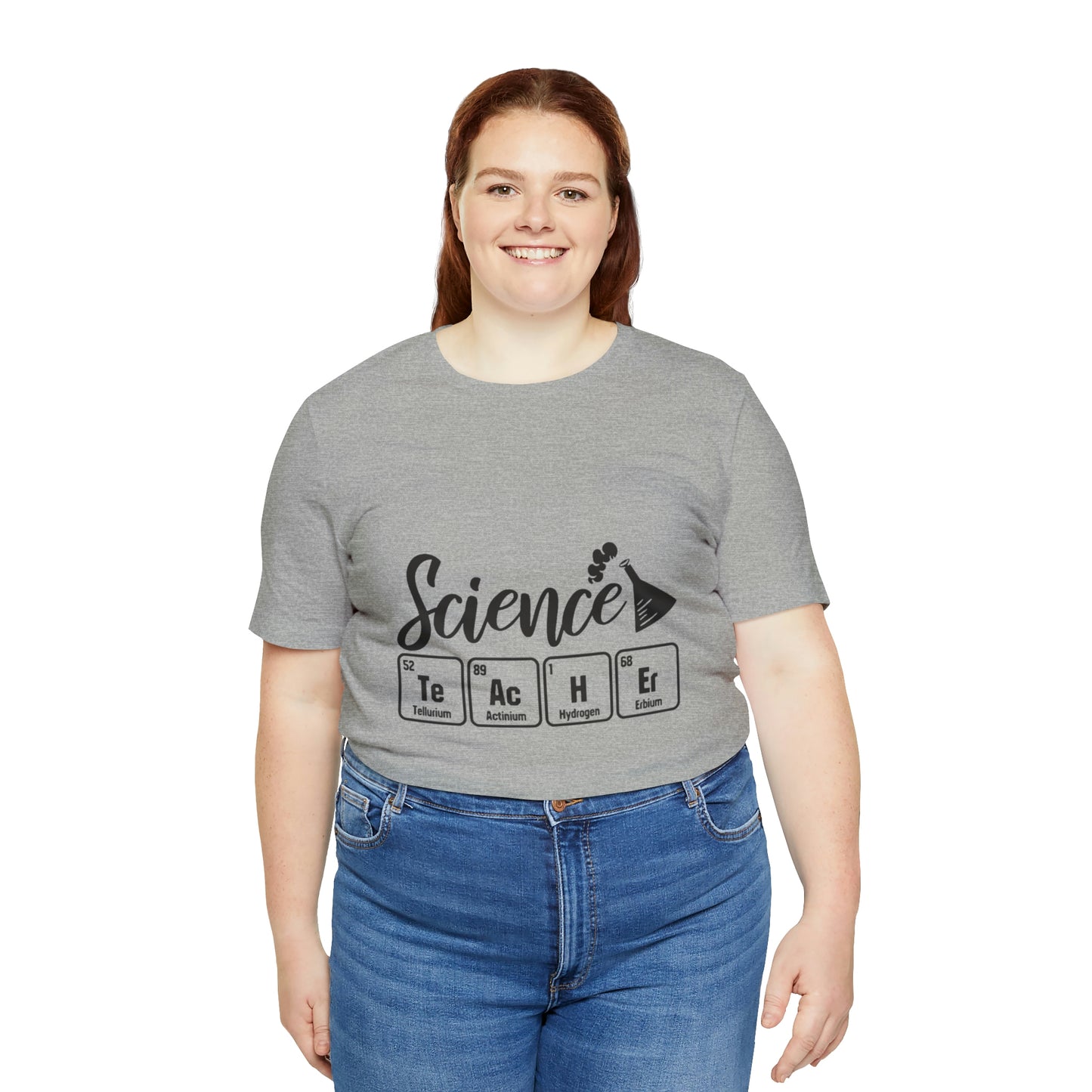 "Science Teacher" periodic table Unisex Jersey Short Sleeve Tee