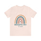 Retro rainbow "It's a beautiful day to learn" Unisex Tee