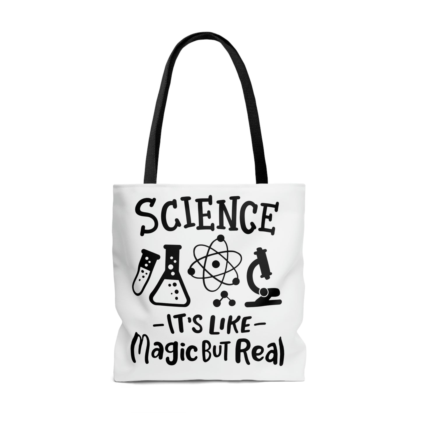 "Never trust an atom, they make everything up &  Science, It's like magic, but real Tote Bag