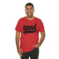 SPED Level School Swoosh Black Print Tee with Apple Logo