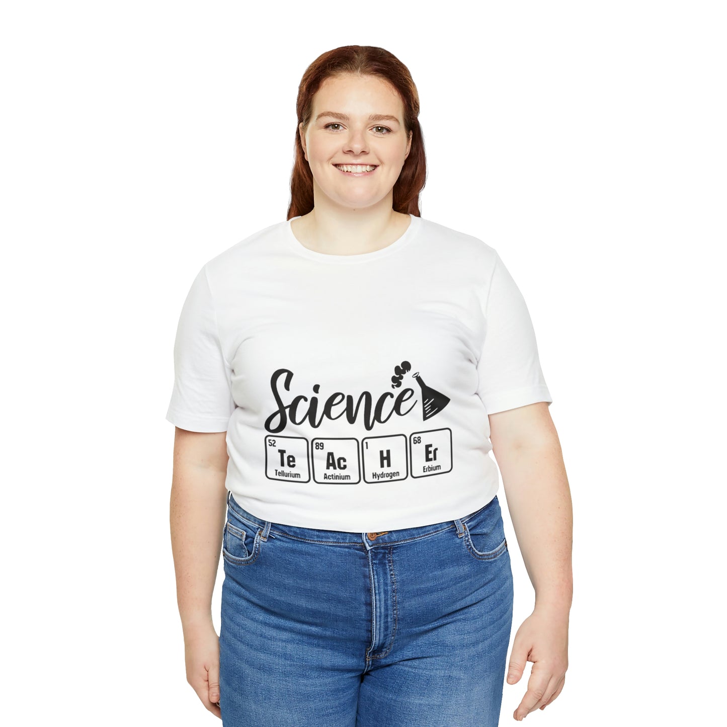 "Science Teacher" periodic table Unisex Jersey Short Sleeve Tee