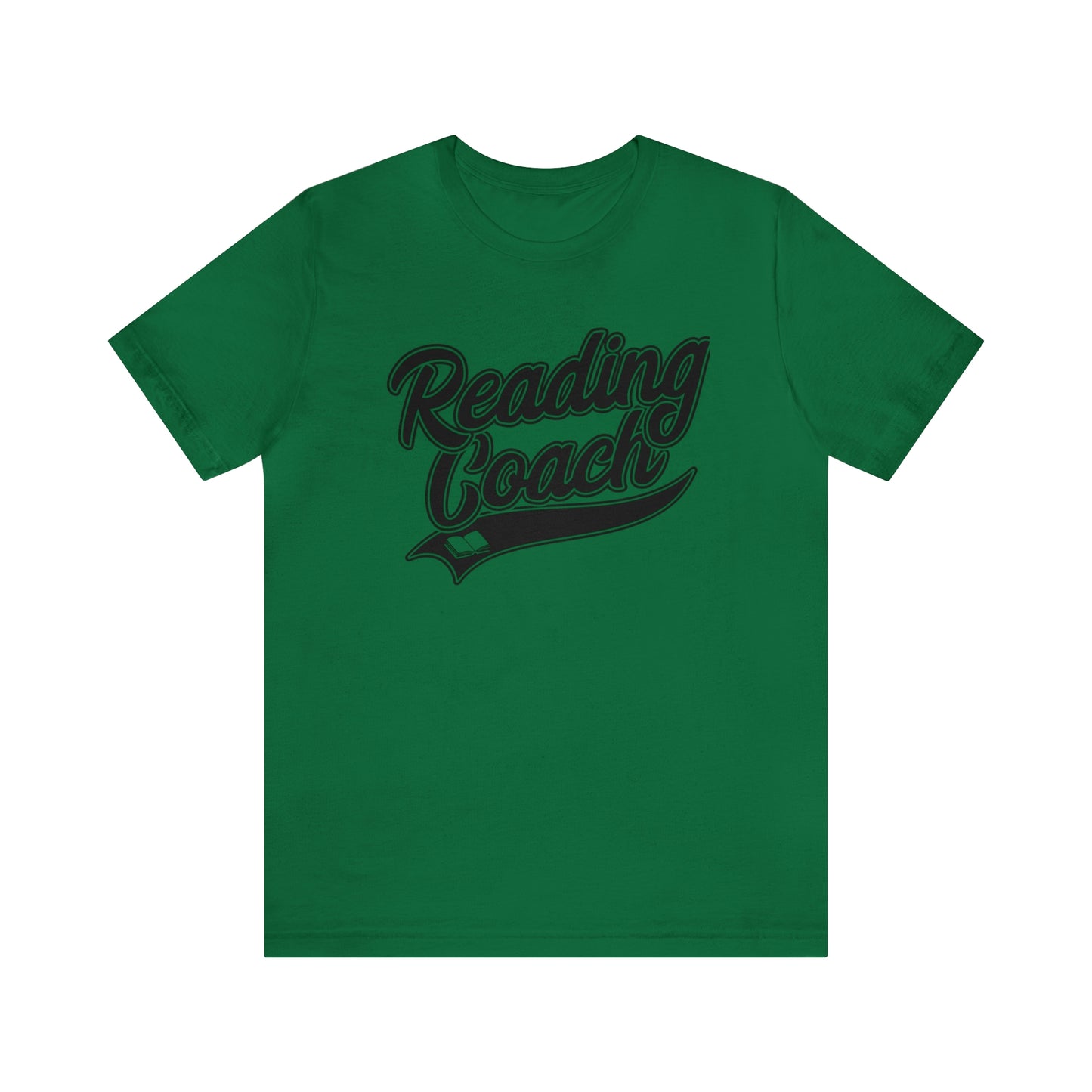 Reading Coach School Swoosh Black Print Tee with Apple Logo