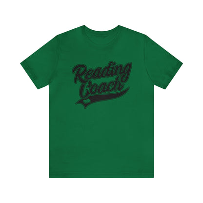 Reading Coach School Swoosh Black Print Tee with Apple Logo