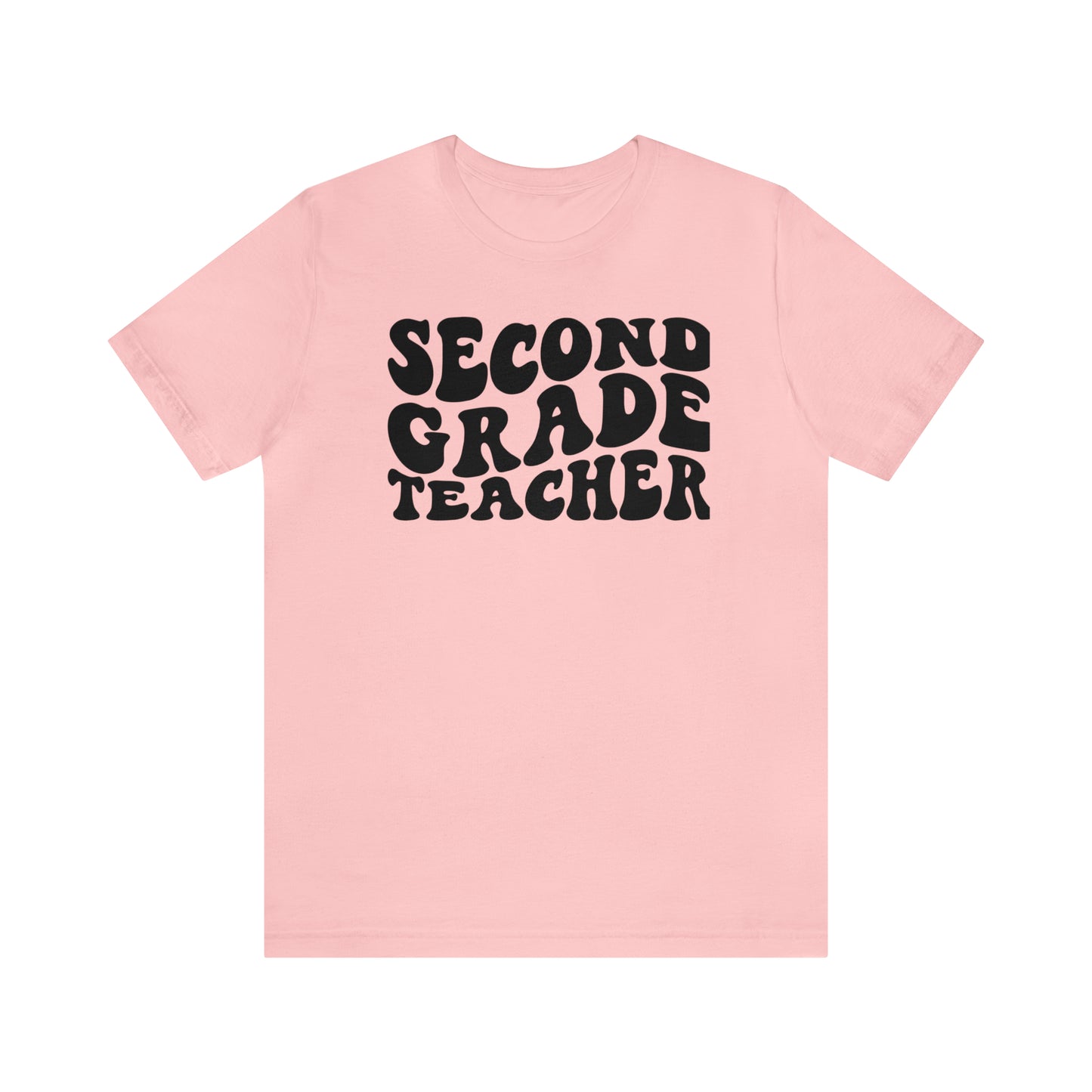 Black Groovy Retro Second Grade Teacher