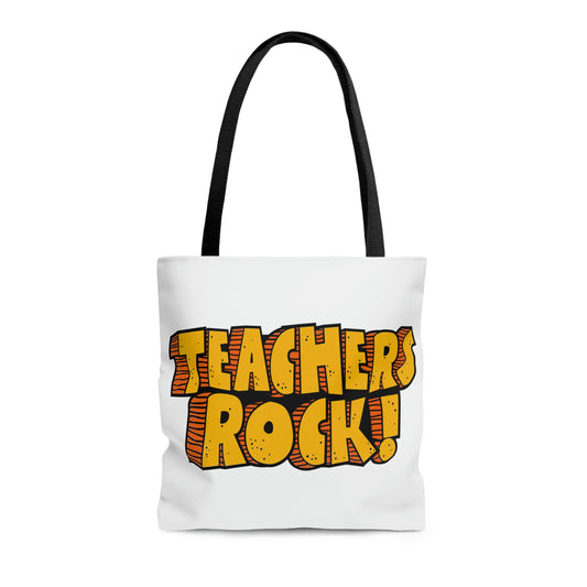 Teacher Rocks Tote Bag