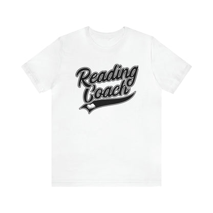 Reading Coach School Swoosh Black Print Tee with Apple Logo