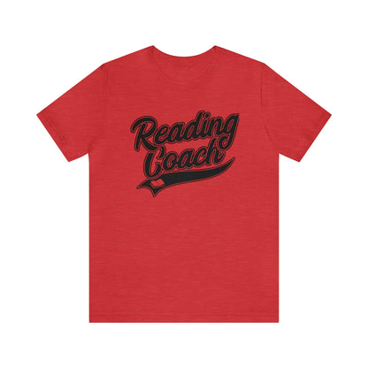 Reading Coach School Swoosh Black Print Tee with Apple Logo