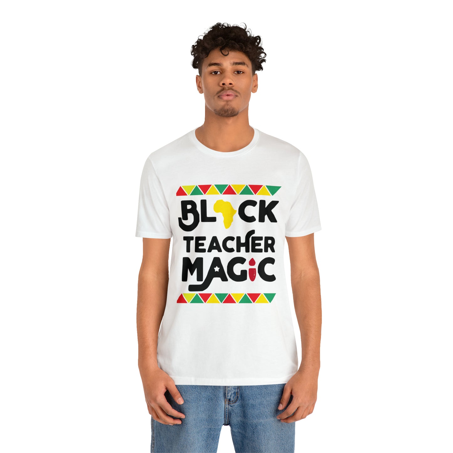 Black Teacher Magic with a small Africa tee