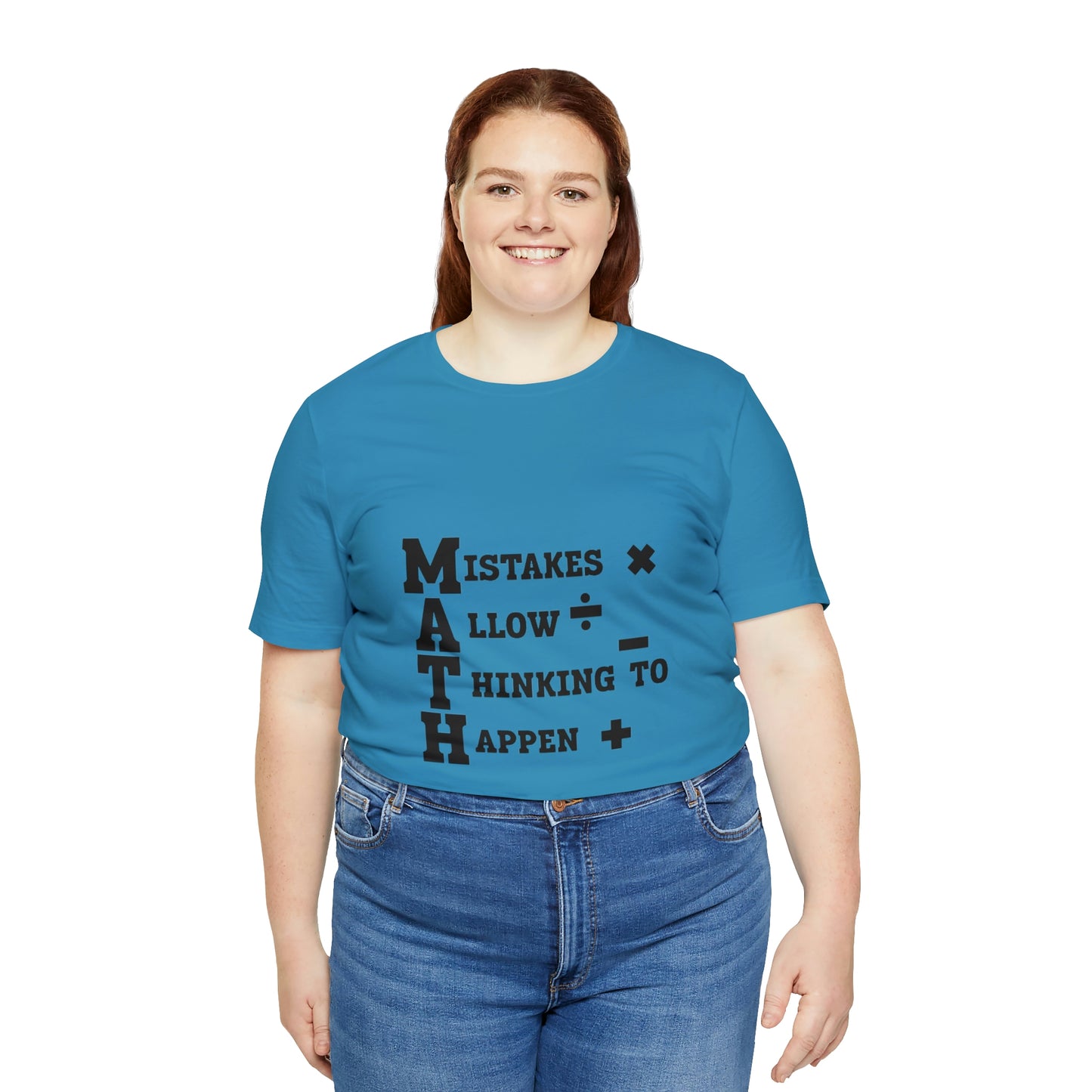 "Mistakes allow thinking to happen" Unisex Jersey Short Sleeve Tee