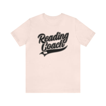 Reading Coach School Swoosh Black Print Tee with Apple Logo