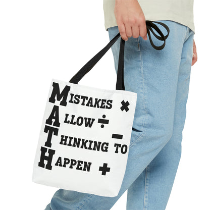 "Mistakes Allow Thinking to Happen Tote Bag