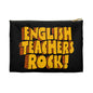 "English Teachers Rock" Black Accessory Pouch