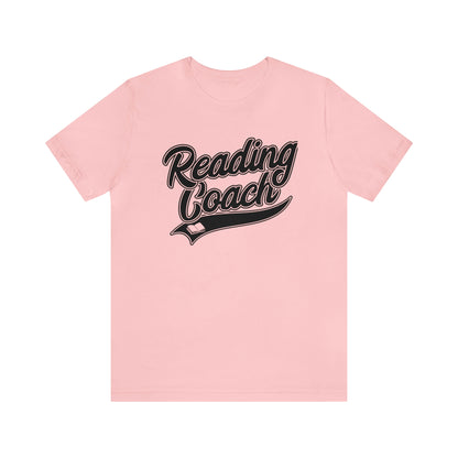 Reading Coach School Swoosh Black Print Tee with Apple Logo