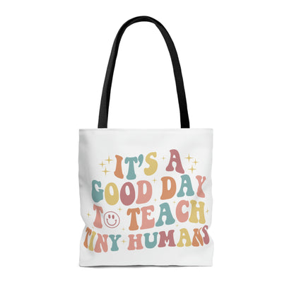 Tiny human trainer & It's a great day to teach humans double sided Tote Bag