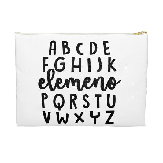 "ABCDEGHIJKelemnopQRSTUVWXYZ" accessory Pouch