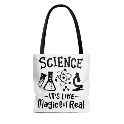 "Never trust an atom, they make everything up &  Science, It's like magic, but real Tote Bag