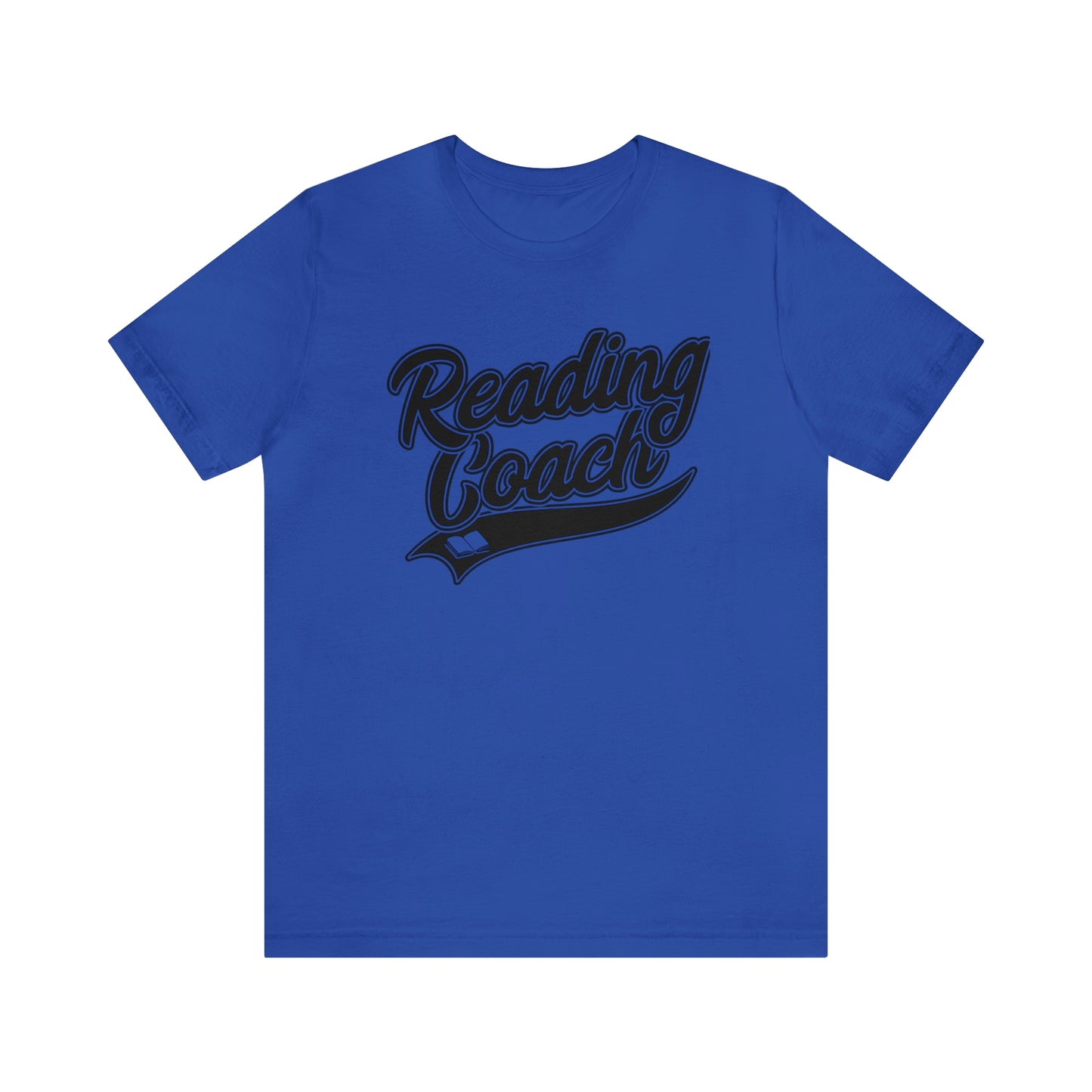 Reading Coach School Swoosh Black Print Tee with Apple Logo