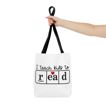 "I teach kids to read" & "Educational Rockstar" Tote Bag